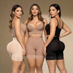 Stagmi Fajas Colombian Panty Shaper Thigh Tummy Reducer SMI04004 w/ Thong New XL